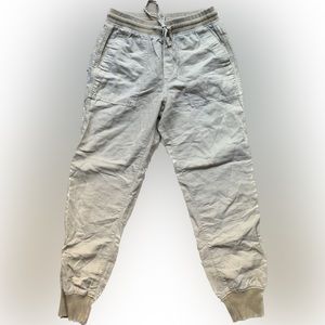 Gap Summer Pants Pull On Drawstring Joggers with Washwell | Tan / Khaki | Sz XS